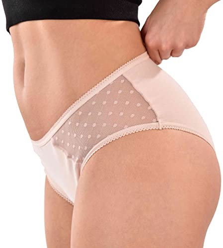 oh moon Perioden-Unterwäsche Slip June rosa | Saugstarke Menstruationswäsche mit Spitze | 12h auslaufsicherer Schutz | für Frauen & Mädchen (as3, Alpha, l, Regular, Regular)