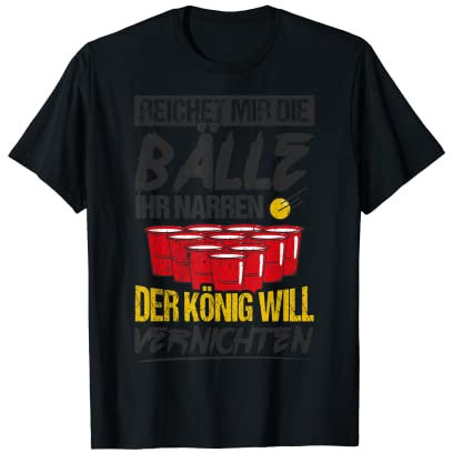Biertrinken Bier Fun Bierpong Saufen Party Bier Hopfen T-Shirt