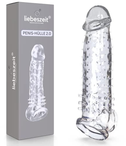 LIEBESZEIT© Premium Penishülle - NEUHEIT 2025 - Innovativer Penis Sleeve Penismanschette Cock-Sleeve Penissleeve - Penisvergrößerung Dick Pennis Extender Male - Sex Toys Sexspielzeug für Männer Extrem