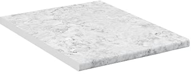 Vicco Plan de Travail Cuisine R-Line, Blanc/marbre, 45cm, adapté au Montage sur des Meubles Bas et des Plans de Travail