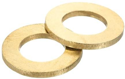 sourcing map Rondelle piatte M20, 5 rondelle piatte in ottone, diametro esterno 36 mm, spessore 3 mm, anello di tenuta in metallo per viti, bulloni, dadi