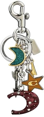 LSBDJDL Star Moon Alphabet Keychain, Cute Bag Charm, Purse Accessories for Women