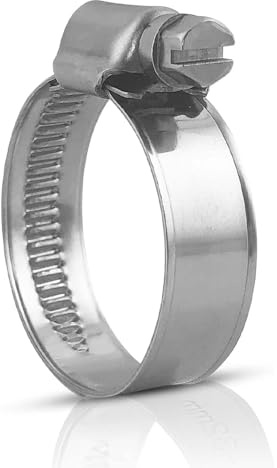 Schlauchschellen Edelstahl 40-60 MM | 9 MM Band | 10 Stk in Qualität W4 – Für Garten, Waschmaschine, Pool, KFZ - Schlauchklemmen, Schlauchschellen Set, Schellen, Klemmschelle