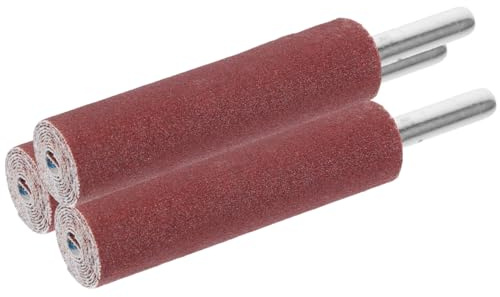 Ciieeo 3Pcs Sanding Sticks 240 Grit Rotary Tool Accessories Cylindrical Sanding Roll with Handle for Grinding Polishing Woodworking Diy Home Repair