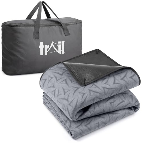 Trail Soft Fleece Tent Carpet, Universal | Soft Fleece Surface, 2mm Foam Insulation, Heavy-Duty Waterproof PE Base, Corner Pegging Tabs, Home-From-Home Comfort