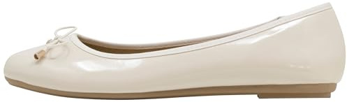 Fitters Footwear That Fits Damas Bailarinas Fiona sintético Bailarinas clásicas de Laca con moño (44 EU, Desnudo)