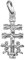Sebaoth | Cruz De Caravaca| Plata De Ley 925| Bendecida Cruz De Plata Con Ángeles | Desde Caravaca Original | Dije Religioso Unisex | Ideal para Regalo | Varios Tamaños | De 1.8 cm