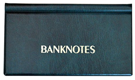 COLLECTOR ALBUM FOR BANKNOTES NOTES Banknote Album with 20 pages 8x17cm (Green)
