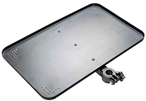 Mivardi Aluminium Beistelltisch Anbautisch Ködertablett 50x30cm für Sitzkiepen D25/36