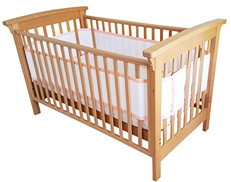 AiRoya 4 Sided Mesh Baby Cot Bumper, BS EN 16780, Breathable Safe