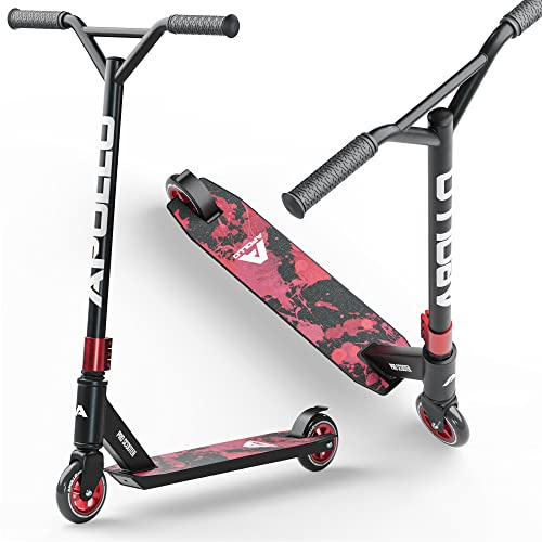 Apollo Genius Pro Stunt Scooter Kinder ab 6 Jahre, Stunt Roller, ABEC 9 | Robuster Stuntroller mit Alu Deck für Kinder & Erwachsene: Trick Roller, Kickscooter, Cityroller, Tretroller, ab 6/8/10