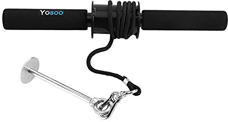 Dioche Unterarm-Handgelenk-Lockenwickler, Handgelenk-Roller mit Schaumstoff-Griff für Fitnessstudio, Büro