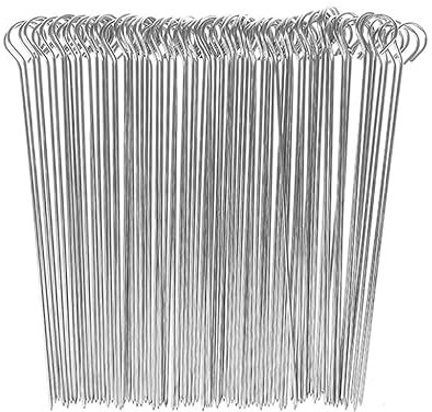 QQ CAT Stainless Steel 50 PCS 6.29/15cm Food-Grade Kebab Skewers for Air Fryer, Oven, Camping, Campfire