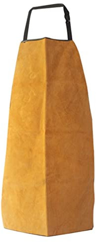 Schweißerschürze Rindslederschweißen Schürze, Unisex Heavy Duty Work Schürze, Feuerfeste Leder Lange Sicherheit Schürze Weste (Color : Yellow, Size : 82x52cm)
