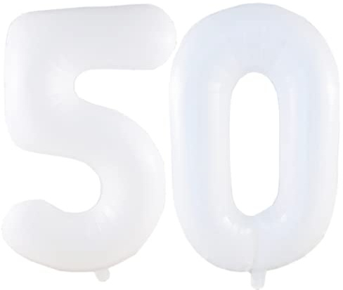DIWULI Luftballon 50 Geburtstag - Zahl Deko Geburtstag