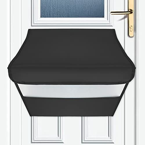 Attrape-lettres noir pour porte d'entrée, portes de garage, récupérateur de courrier pour cage de boîte aux lettres, boudin de porte de boîte aux lettres, cadeau de pendaison de crémaillère