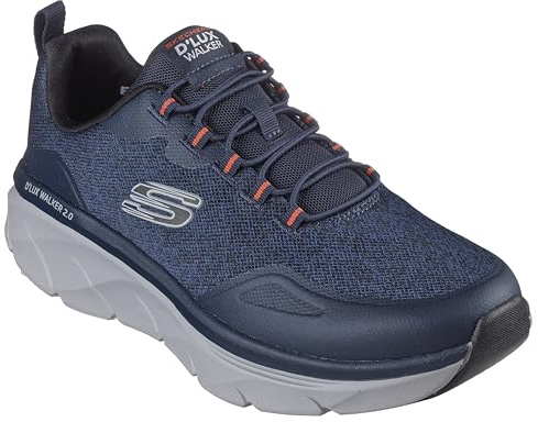 Skechers D'lux Walker 2.0 Steadyway - Tenis para Hombre, Color Azul, Talla 7