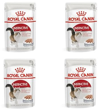 Royal Canin Instinctive Mousse | Paquete de 4 | 4 x 12 x 85 g | Alimento Completo para Gatos Adultos a Partir de los 12 Meses de Edad | Puede Ayudar a Mantener la Salud del tracto urinario