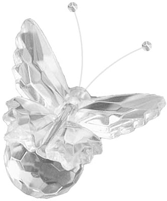 PRETYZOOM Schmetterlings kristall Miniatur Schmetterling dekor Schmetterlingsstatue aus Kristall Insektendekor Kristallschmuck europäischer Stil schmücken Base Souvenir