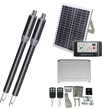 USKI Apricancello Elettrico Azionamento Automatico Apri del portone Oscillazione energia Solare 200KG con l'operatore lineare Singolo del Motore della Porta a Battente di CC elettrica telecomandata