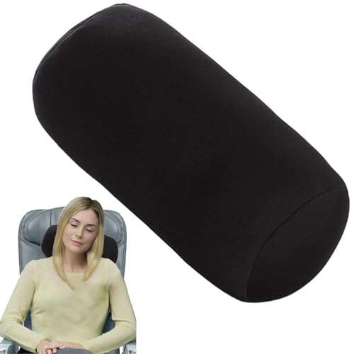 Aizuoni Nackenrolle Mikroperlen, Rundes Relaxkissen Nackenkissen, Mikroperlenkissen | Rundrohr-Nackenkissen Mit Mikrokügelchen,Weiches Kissen Für Den Rücken, Reise-Mützenkissen Für Yoga, Bett
