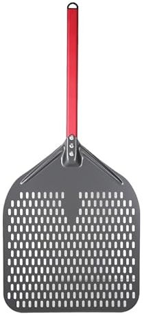 CaFfen Pelle Pizza Spatule à Pizza perforée de 12/13/14 Pouces, 3 pièces, Pelle à Pizza, revêtement Dur en Aluminium, kit de Pizza for la Maison Pelle A Pizza(14 inch Kit)