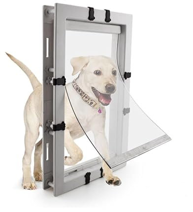 KlapptüR für Hunde – Geeignet für Kleine, MittelgroßE Und GroßE Hunde – Bequemer Zugang Hinein und Hinaus – TüR für GroßE Hunde – Ideal für den Innen- und AußEnbereich XL
