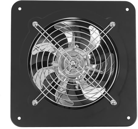 DHQCQL Ventilador extractor de tubos, 2600 rpm, silencioso para baño, ventilador eléctrico con cable, ventilador de ventana de 230 mm para cocina, garaje, sótano, baño