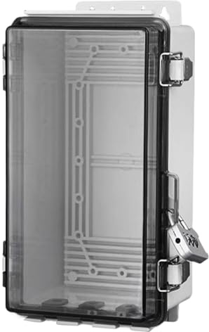 Outdoor Junction Box | Clear Cover Electrical Project Enclosure | Anti-Theft Weatherproof Case with Lock for Home Outdoor Wall