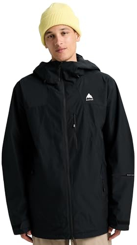 Burton Men’s Reserve 2-Layer Shell Jacket – Waterproof Winter Snowboard Jacket for Layering with Hood & Tech Pockets – True Black, X-Large