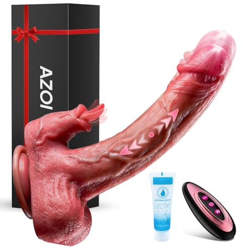 Gode Femme Sex Vibromasseur Feminin Va et Vient,Sex Toys Gode Vibro-masseur | 10 Modes Télescopique & Vibrant, Sextoyse Femme Clitoridienne Sextoy Couple Jouet Adulte 21cm Dildo,+Telecommande