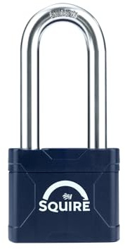Squire Stronglock™ Plus 50/2.5 Laminated Padlock 50mm Long Shackle – Heavy-Duty Security Lock with Hardened Steel Shackle – Weather-Resistant – Ideal for Chains, Gates, Sheds & Lockers