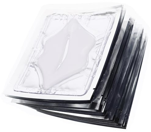 SHINEOFI Almohadillas de Gel Hidratantes para Labios 25piezas Colágeno, Mascarilla Labial Nutritiva y Exfoliante para Uso en Casa y Cuidado Diario