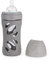 Twistshake Biberon in Vetro con Tettarella Rotonda con Silicone Sistema Anti-Coliche Flusso Medio, Latte Bottiglia di Bevanda per L'Alimentazione con Apertura Ampia, 260 ml, 2 + Mesi, Grigio Pastello