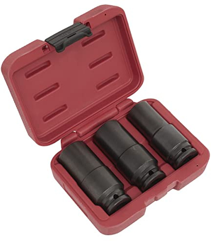 Sealey SX319 3pc 1/2Sq Drive Weighted Impact Socket Set