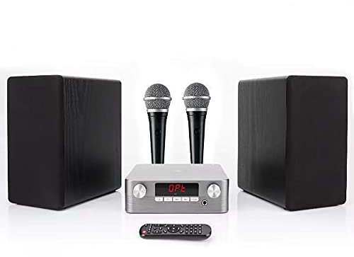 RSGK Sistema Audio Home Theater, Amplificatore di Potenza Digitale Altoparlante Bluetooth da 100 W, 4 Altoparlanti Driver, Combinabile, Telecomando, Connessione Ottica/RCA/AUX/USB/Bluetooth