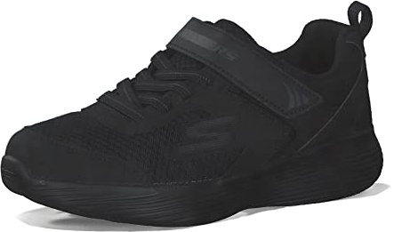 Skechers Boy's Go Run 400 V2 Darvix Sneakers, Black Synthetic/Textile / & Trim, 2.5 UK Child
