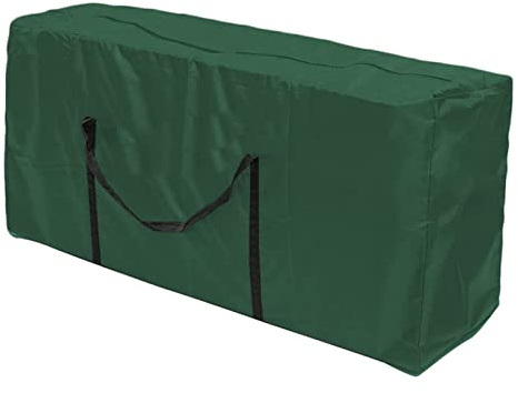 GEBIN Aufbewahrungstasche Schutzhülle, wasserdichte & Wasserabweisende Tasche für Gartenpolster, Polsterauflagen, Weihnachtsbaum, Outdoor Kissen & Auflagen (122x39x55cm,Grün)