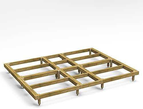Powersheds High Grade Premium Wooden Shed Base with 90 x 50 mm Pressure Treated Tanalised Timber Bearers, Easy Assembly Instructions, for all your Storage, Garden & Outdoor Needs