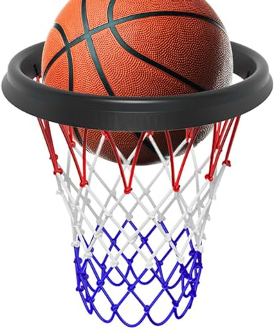Rete da basket | Rete di ricambio per canestro da basket | Telaio in TPU staccabile | Rete per canestro da basket | Rete portatile per pallacanestro da esterno | Ricambio per canestro da