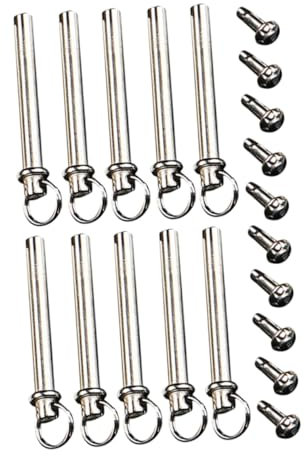 RORPOIR 10sets Hand Fan Repair Kit Folding Fan Rivet Nail Nut for Shaft Replacement