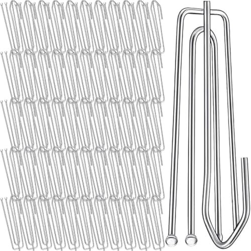 YOYEAH 55 ganchos de cortina reforzados de metal, acero inoxidable para rieles para colgar, ganchos de sujeción para cinta fruncida, ganchos para cortinas pesadas y cortinas de puerta