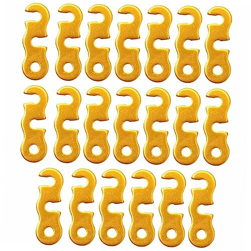 Toddmomy 20piezas Hebilla para Cuerda De Tienda y Paracaídas Hebilla De Aluminio