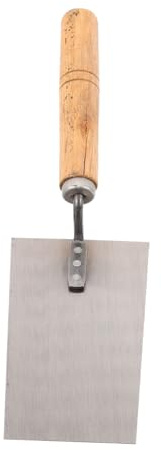 NUOBESTY Betonkelle mit Holzgriff Trockenbau Glättwerkzeug für Gipskartonplatten aus Stahl für Maler und Verputzer zum Glätten und Glänzen