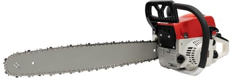Motosega a benzina professionale da 52 cc a 55,9 cm, per lavori di taglio di alberi e forestali, con motore di livello commerciale e sistema di blocco di sicurezza