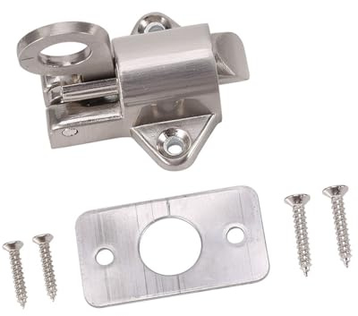 TOPINCN Aleación de Zinc Puerta Pernos Primavera Cargado Tire Anillo Rebote, Cerradura de Seguridad para Puerta de Ventana Puerta Cerradura Reemplazo Reparación