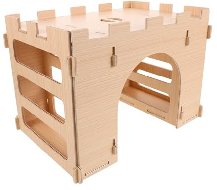 BELLIFFY Heu Futterständer Heu Futterständer Kaninchen Futterständer Kleiner Für Kaninchen Holz Holz Hasen