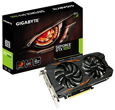 Gigabyte GeForce GTX 1050 Windforce OC 2G NVIDIA GeForce GTX 1050 2GB - Tarjeta gráfica (Freebsd, NVIDIA, GeForce GTX 1050, GDDR5, PCI Express x16 3.0, 7680 x 4320 Pixeles)