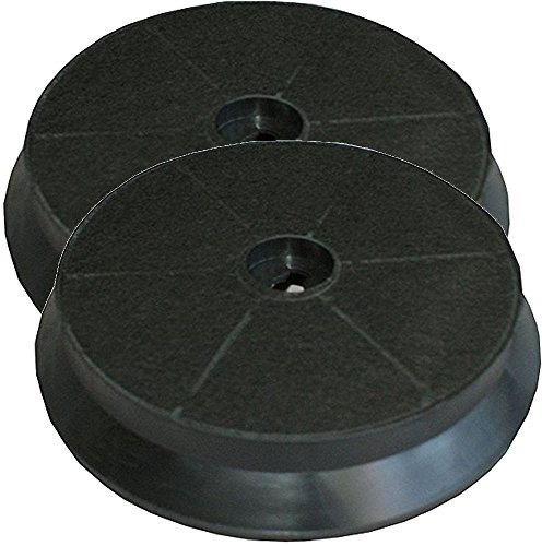 Ersatzkohlefilter für Dunstabzugshauben - Aktivkohlefilter - passend für Lenoxx Ravenna 90 - rund - ca. 17,5 cm - 2 Stück
