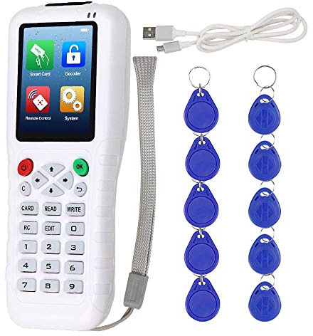 KDL RFID Duplicador 13.56 IC/ID Lector de Tarjeta de Lector Cloner 125 KHz Programador Copier Multi Frecuencia T5577 UID Regrabable Key Fob USB